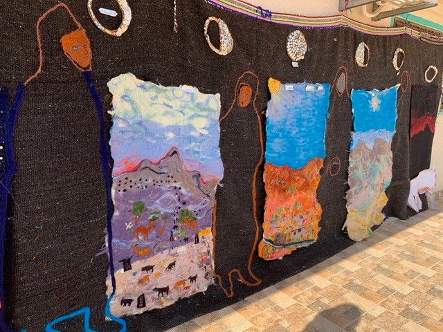 WP2: Progress with the wall hanging for Faynan Museum